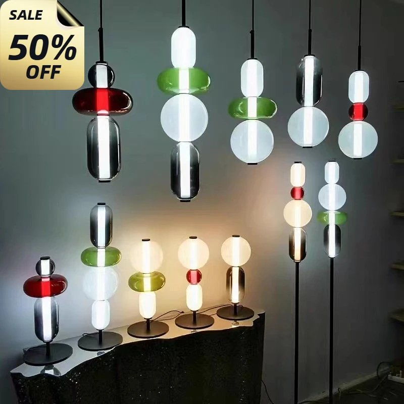Northern Europe Colored Glass Designer LED Floor Lamp Living Room Bedroom Study Table Lamp Indoor Lighting Decor Candy Lights
Northern Europe Colored Glass Designer LED Floor Lamp Living Room Bedroom Study Table Lamp Indoor Lighting Decor Candy Lights