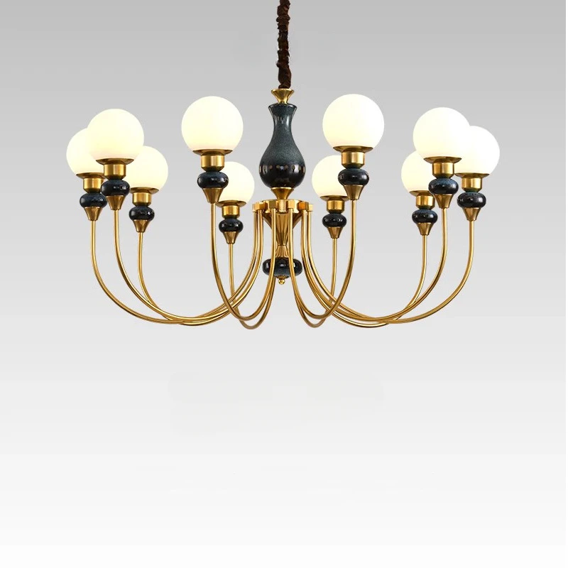 SANDYHA French Round Ball Chandelier Ceramic Living Room Ceiling lamp High End Pendant Light For Dining Room Living Room Decor
SANDYHA French Round Ball Chandelier Ceramic Living Room Ceiling lamp High End Pendant Light For Dining Room Living Room Decor
