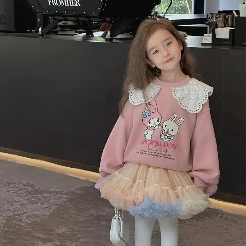 Детская толстовка Sanrios с надписью «My Melody», бархатная толстовка, кружевная одежда для девушек, детская зимняя одежда с аниме, детская спортивная одежда для девочек
Детская толстовка Sanrios с надписью «My Melody», бархатная толстовка, кружевная одежда для девушек, детская зимняя одежда с аниме, детская спортивная одежда для девочек