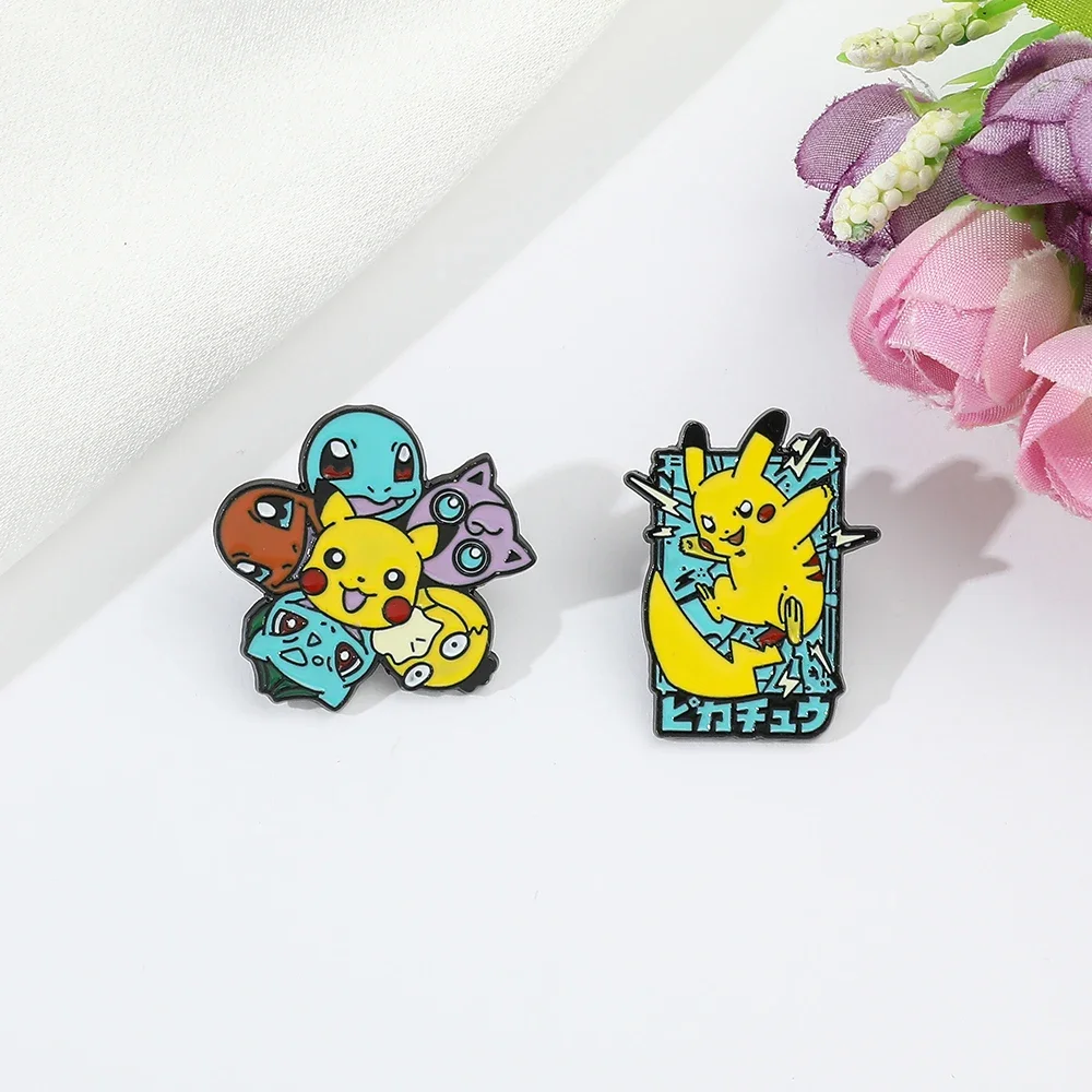2 Pcs Creative Pikachu Cartoon Brooch Squirtle Enamel Pin Metal Badge Clothing BackPack Jewelry Accessories A Gift for Friends
2 Pcs Creative Pikachu Cartoon Brooch Squirtle Enamel Pin Metal Badge Clothing BackPack Jewelry Accessories A Gift for Friends