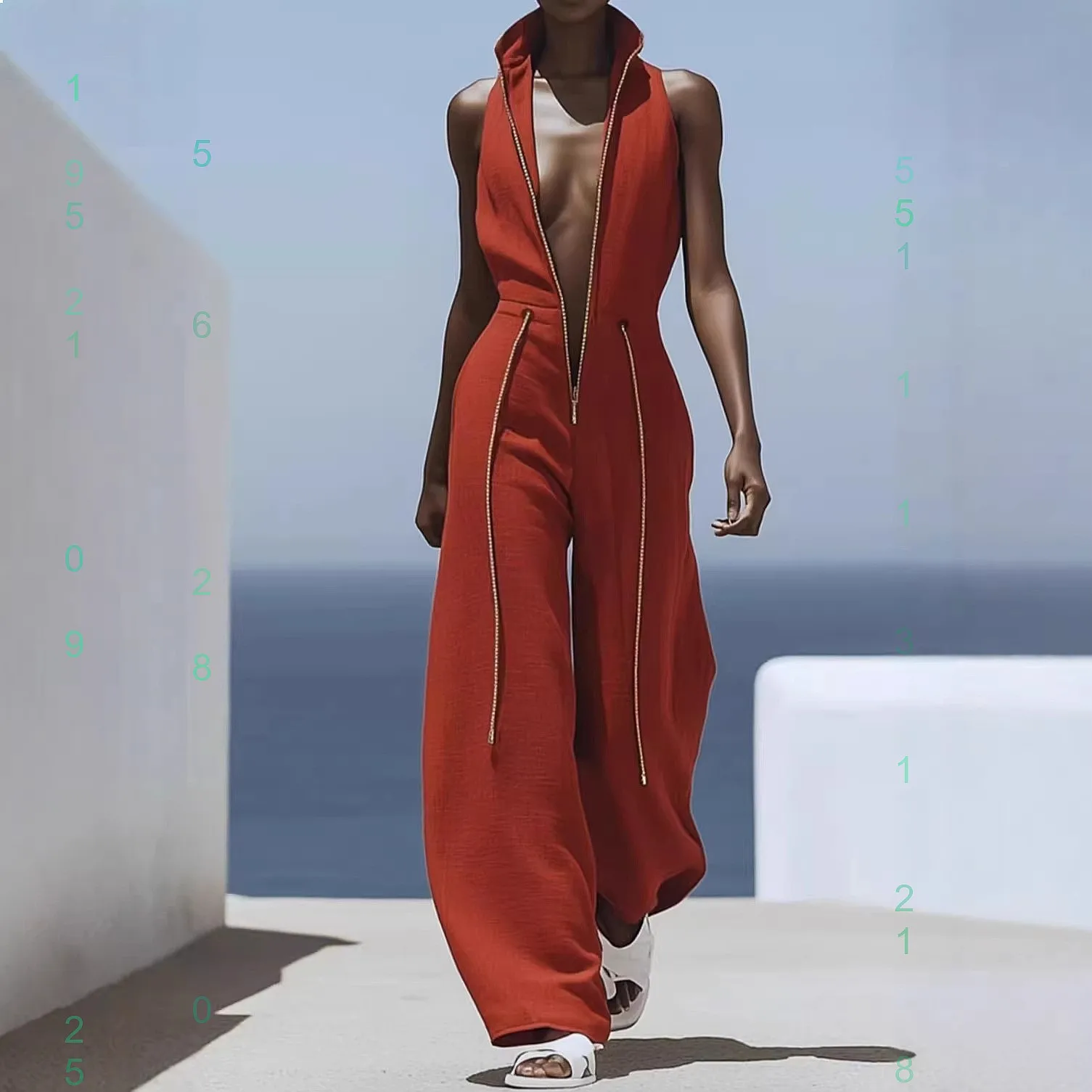 Women's Sleeveless Zip Tie Jumpsuit Overall Playsuit Trendy Romper Spring Summer
Women's Sleeveless Zip Tie Jumpsuit Overall Playsuit Trendy Romper Spring Summer
