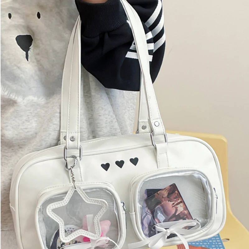 Men's Bow Harajuku Cute Bag JK Uniform Shoulder Bag for Girls Y2K Cartoon Handle Bag
Men's Bow Harajuku Cute Bag JK Uniform Shoulder Bag for Girls Y2K Cartoon Handle Bag