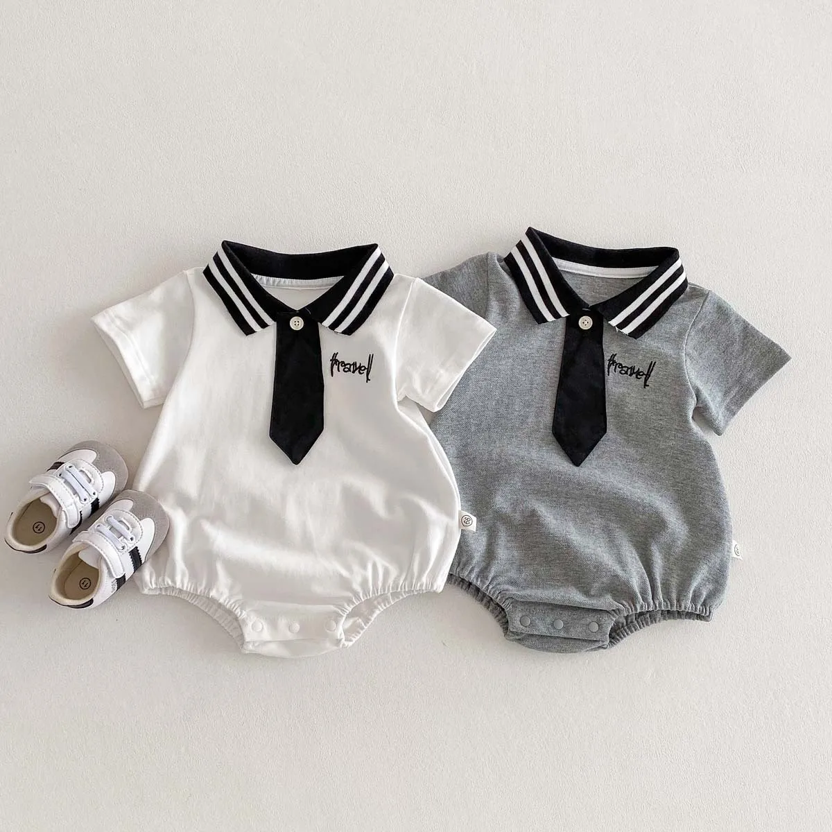 Baby Jazz Bodysuit 2025 Summer Short Sleeve Cute Color Preppy Style Cotton Clothes Toddler Boys Embroidery Jumpsuit Outfits
Baby Jazz Bodysuit 2025 Summer Short Sleeve Cute Color Preppy Style Cotton Clothes Toddler Boys Embroidery Jumpsuit Outfits