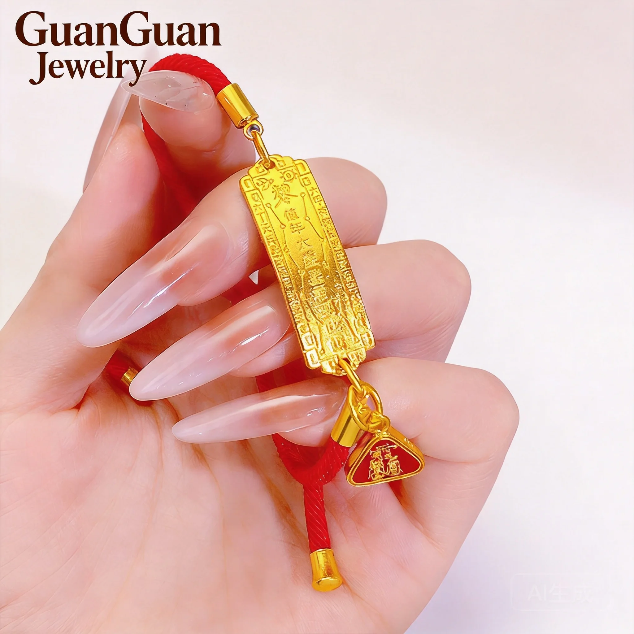 24k Real Gold Plated Copper Tai Sui Amulet Red String Bracelet 2026 Chinese Zodiac Natal Year Bless Peace Good Luck Adjustable
24k Real Gold Plated Copper Tai Sui Amulet Red String Bracelet 2026 Chinese Zodiac Natal Year Bless Peace Good Luck Adjustable