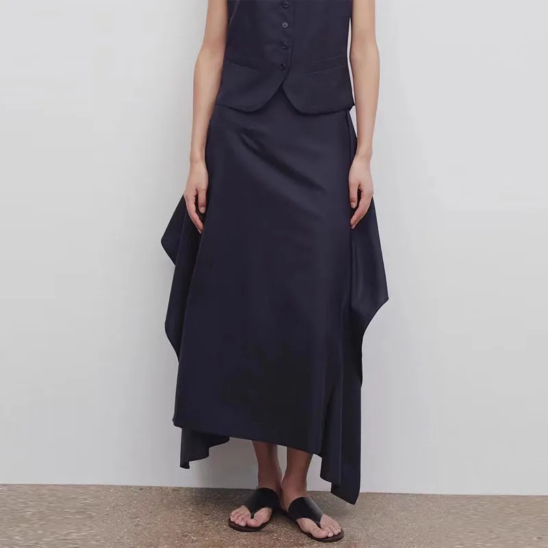 Dave&di Half Length Skirt For Women In The Spring And Summer Of 2025 Irregular Waves Drooping Feeling Pleats Simple Temperam
Dave&di Half Length Skirt For Women In The Spring And Summer Of 2025 Irregular Waves Drooping Feeling Pleats Simple Temperam
