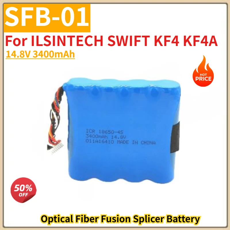 100% New SFB-01 High Quality Replacement Battery 14.8V 3400mAh for ILSINTECH SWIFT KF4 KF4A Optical Fiber Fusion Splicer
100% New SFB-01 High Quality Replacement Battery 14.8V 3400mAh for ILSINTECH SWIFT KF4 KF4A Optical Fiber Fusion Splicer