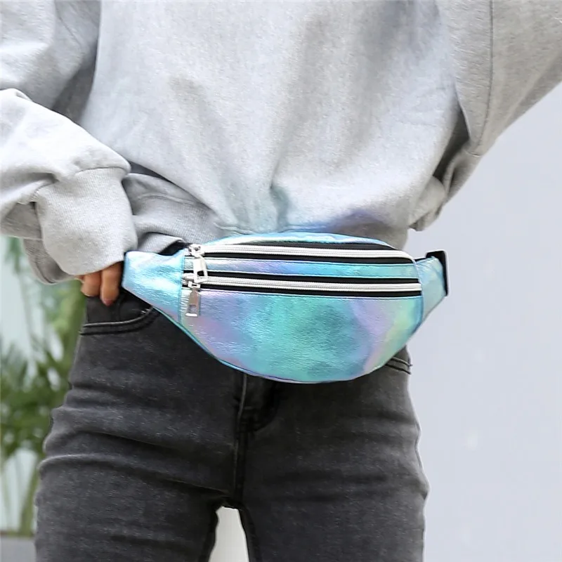 Holographic Laser Fanny Pack - Trendy PU Waist Bag for Women Hands-Free Crossbody Purse
Holographic Laser Fanny Pack - Trendy PU Waist Bag for Women Hands-Free Crossbody Purse