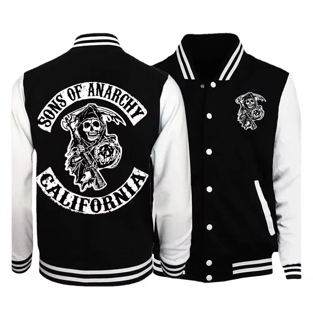 Sons of Anarchy Baseball Jacket Coat Hoodie Men Women Print Sport Baseball Uniforms Motorcycles Coats Cardigan Tops Clothes Top
Sons of Anarchy Baseball Jacket Coat Hoodie Men Women Print Sport Baseball Uniforms Motorcycles Coats Cardigan Tops Clothes Top