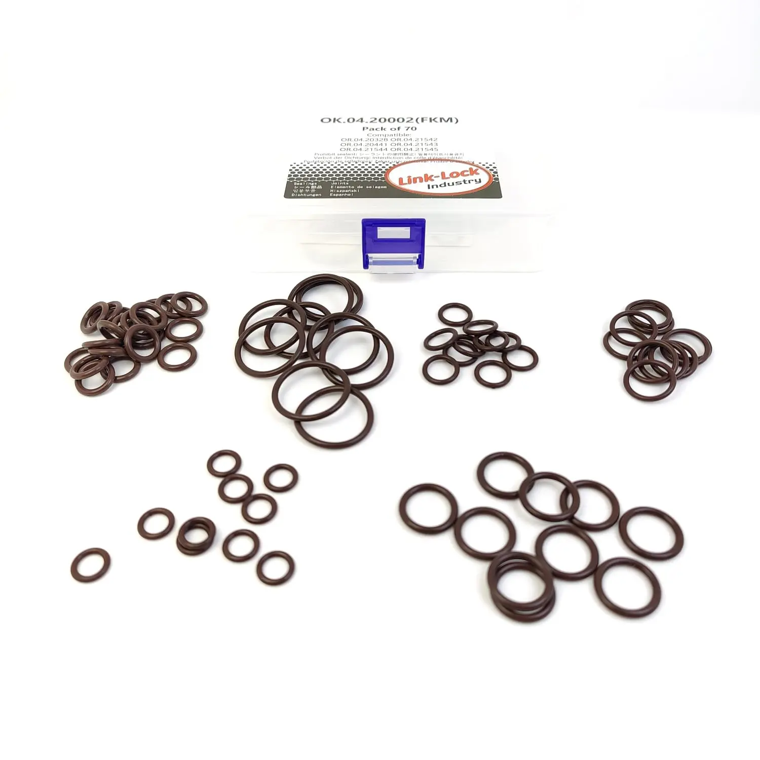 LINK-LOCK 70PCS FKM Viton O-RING Kit A0009972505 A0209977645 A0259979545 A0139974145 A0179970245 A0139974245 of Refrigerant pip
LINK-LOCK 70PCS FKM Viton O-RING Kit A0009972505 A0209977645 A0259979545 A0139974145 A0179970245 A0139974245 of Refrigerant pip
