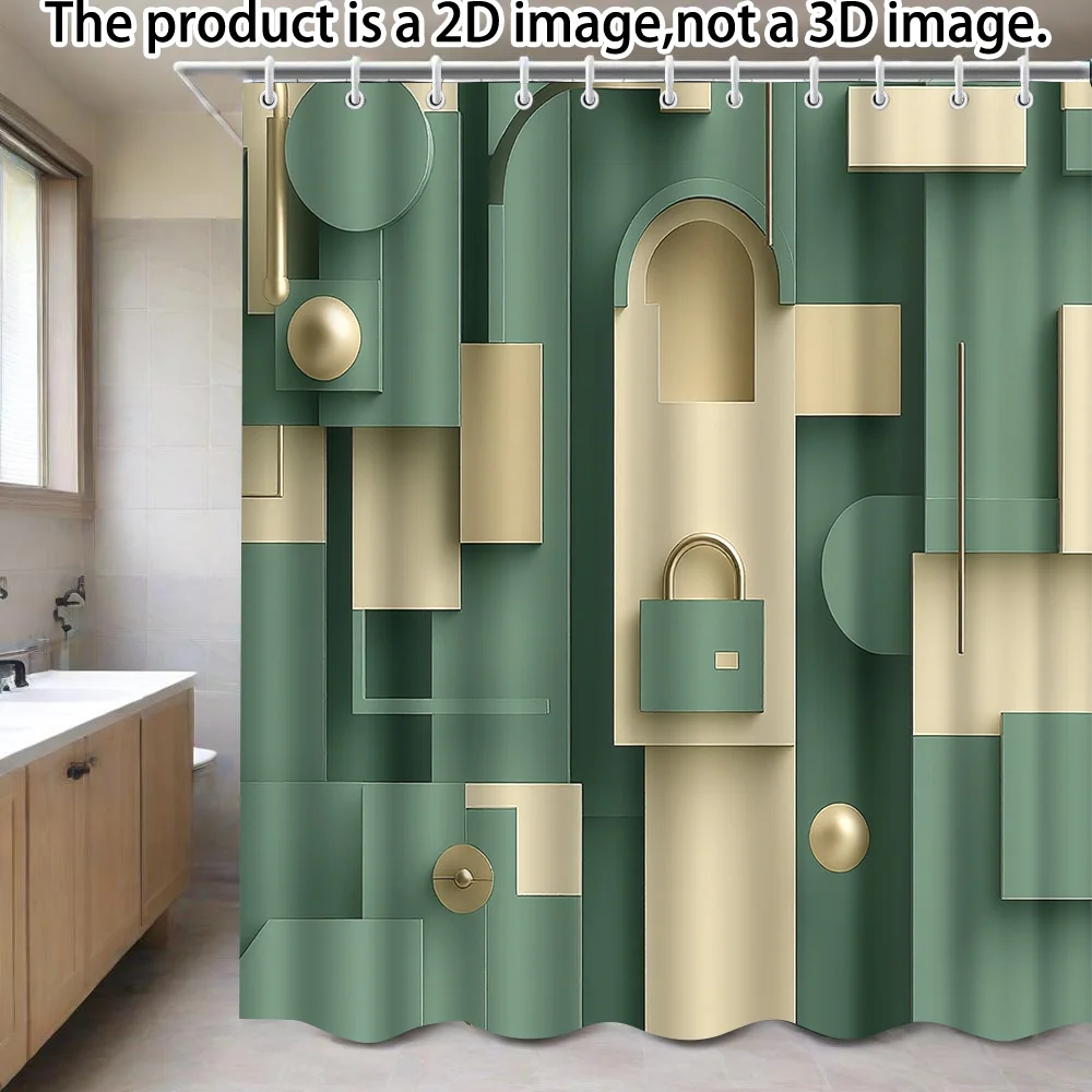 1 PC Shower Curtain featuring abstract decor with natural details including 12 hooks. 180 X 180 cm, perfect for bathroom deco
1 PC Shower Curtain featuring abstract decor with natural details including 12 hooks. 180 X 180 cm, perfect for bathroom deco
