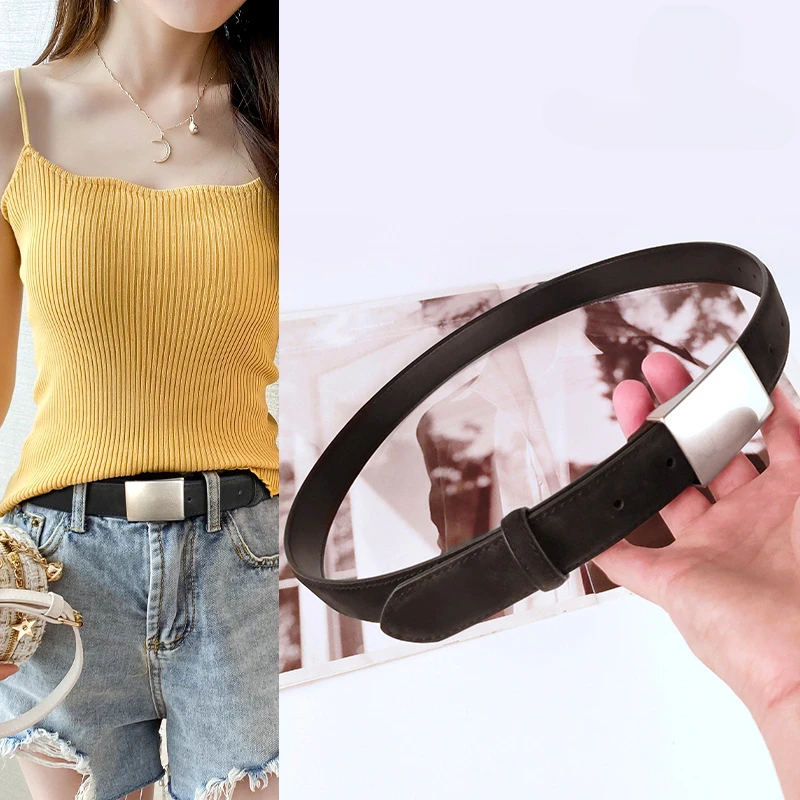 New Cowhide Suede Leather Belt Casual Pants Jeans Decorative Belt Simple and Versatile Women's Belt 2.8cm Luxury Designer
New Cowhide Suede Leather Belt Casual Pants Jeans Decorative Belt Simple and Versatile Women's Belt 2.8cm Luxury Designer