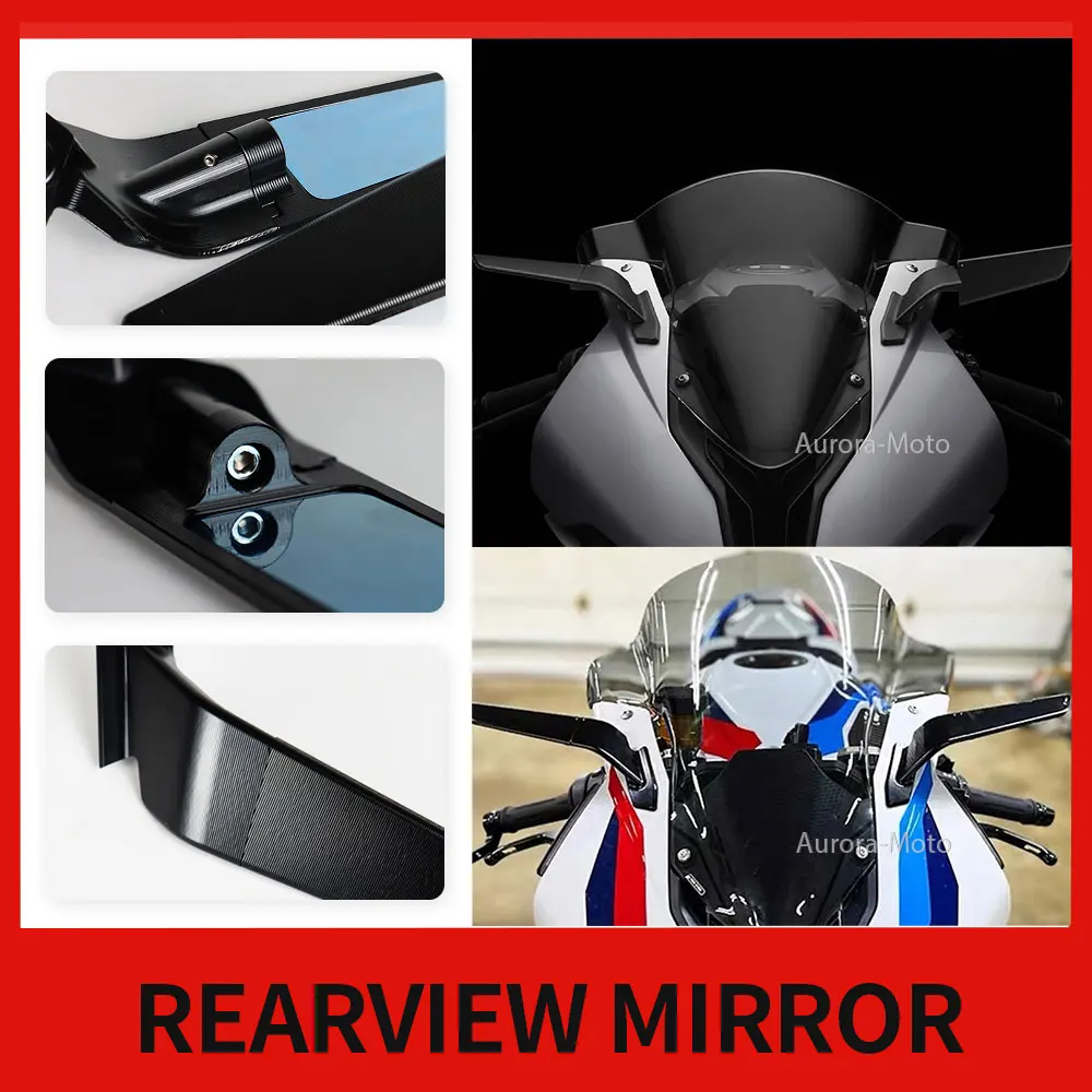 Rearview Mirror with logo ADV Motorcycle Accessories blade 360 ° rotating mirror high-definition For BMW S1000RR 2019-2023
Rearview Mirror with logo ADV Motorcycle Accessories blade 360 ° rotating mirror high-definition For BMW S1000RR 2019-2023