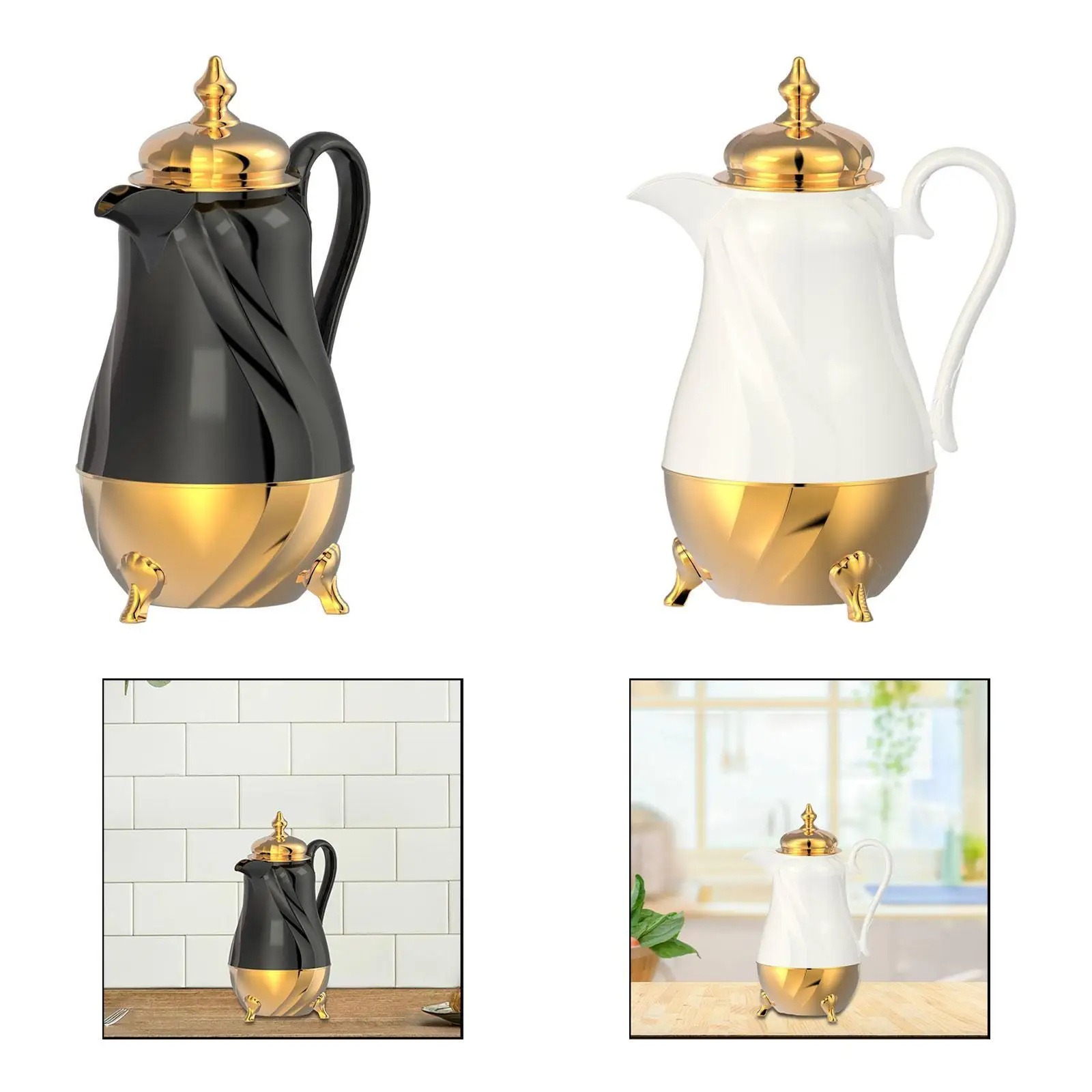 Insulated Coffee Carafe Arabian Thermal Coffee Pot 1.0L for Hot Drinks Hot Cold Water Bottle Portable Tea Pot Kettle
Insulated Coffee Carafe Arabian Thermal Coffee Pot 1.0L for Hot Drinks Hot Cold Water Bottle Portable Tea Pot Kettle