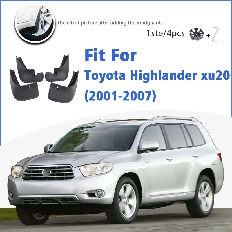 Mudguard For Toyota Highlander xu20 2001-2007 Front Rear 4pcs Mudflaps Mudguards Car Accessories Auto Styline Splash Guard
Mudguard For Toyota Highlander xu20 2001-2007 Front Rear 4pcs Mudflaps Mudguards Car Accessories Auto Styline Splash Guard