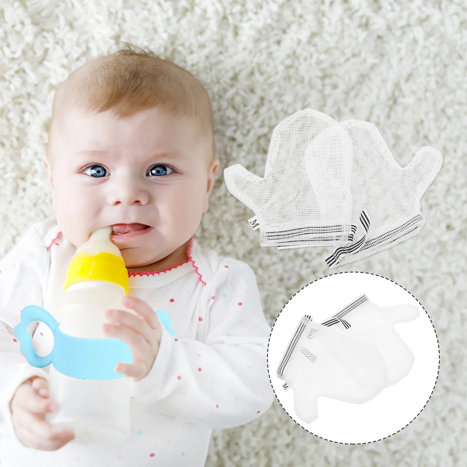 Newborn Baby Finger Biting Prevention Thumb Sucking Stopper Gloves M Size R om Color No Shrinkage Easy Clean Breathable Fabric
Newborn Baby Finger Biting Prevention Thumb Sucking Stopper Gloves M Size R om Color No Shrinkage Easy Clean Breathable Fabric
