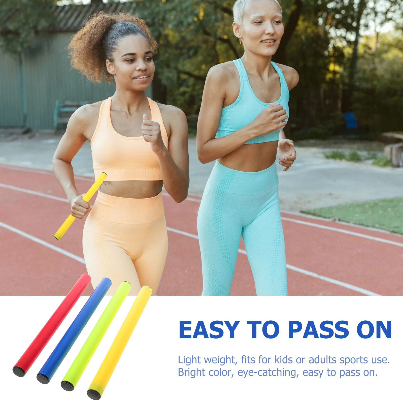 4Pcs Relay Baton Bright Colored Plastic Racing Relay with Smooth Rolled Edge for Events Running
4Pcs Relay Baton Bright Colored Plastic Racing Relay with Smooth Rolled Edge for Events Running