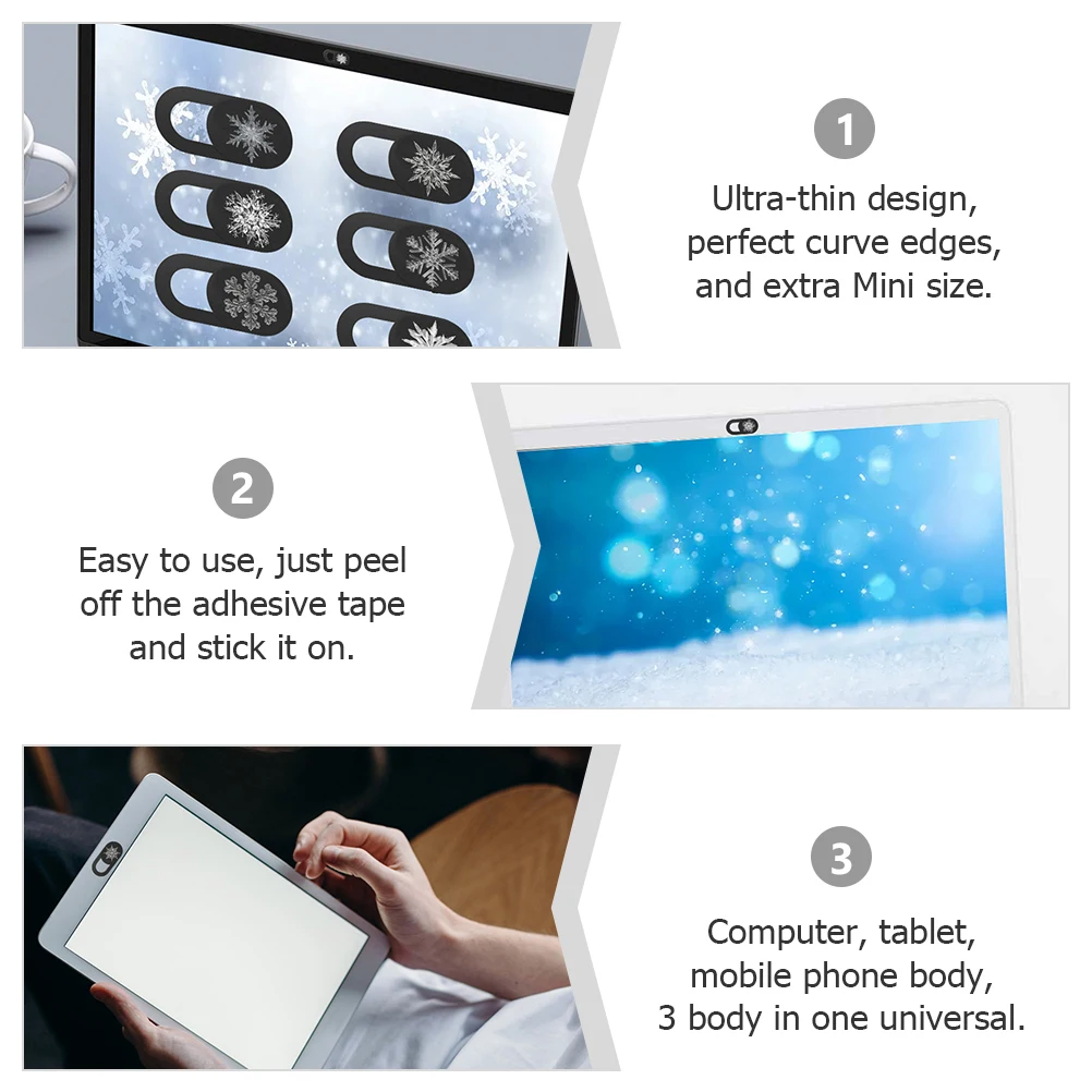 6pcs Webcam Cover Ultra Thin Slide for Laptop Anti Peeping Camera Slider Personal Webcam Slider Privacy Protect
6pcs Webcam Cover Ultra Thin Slide for Laptop Anti Peeping Camera Slider Personal Webcam Slider Privacy Protect