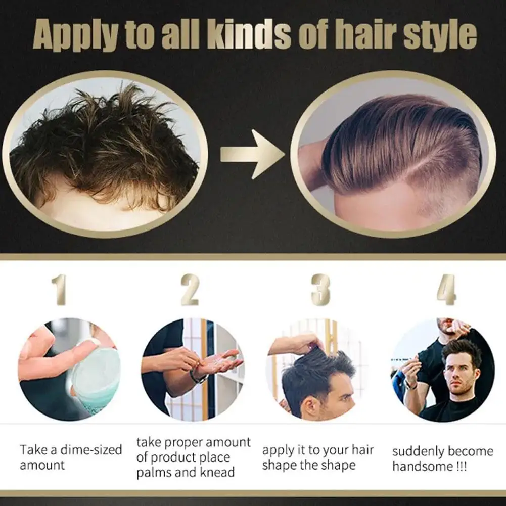 100ml Men's Long-lasting Hair Wax Hairdresser Hair Clay Professional Men's Styling Wax Barber Stylist Restoring Modeling Mud
100ml Men's Long-lasting Hair Wax Hairdresser Hair Clay Professional Men's Styling Wax Barber Stylist Restoring Modeling Mud