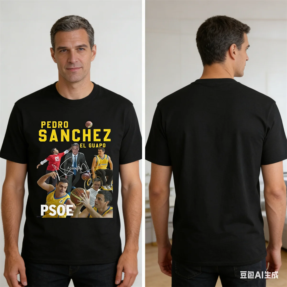 Педро Санчес Испания ИСР Хлопковая футболка для взрослых Пляжные винтажные футболки с круглым вырезом Популярная футболка Топы с узором большого размера 3
Педро Санчес Испания ИСР Хлопковая футболка для взрослых Пляжные винтажные футболки с круглым вырезом Популярная футболка Топы с узором большого размера 3