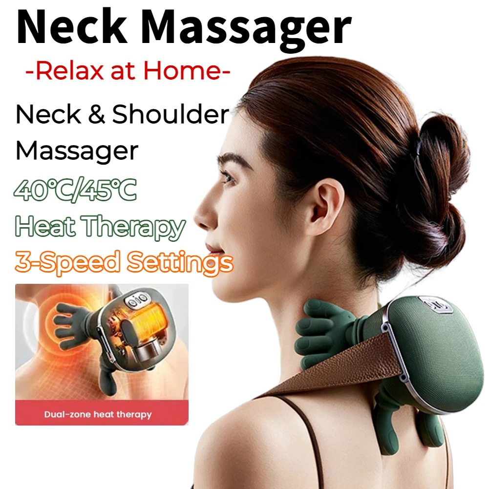 Bionic Neck Shoulder Massager Heated Back Massagers Electric Kneading Muscles Massage Pillow Neck Waist Leg Body 3-Level Modes
Bionic Neck Shoulder Massager Heated Back Massagers Electric Kneading Muscles Massage Pillow Neck Waist Leg Body 3-Level Modes