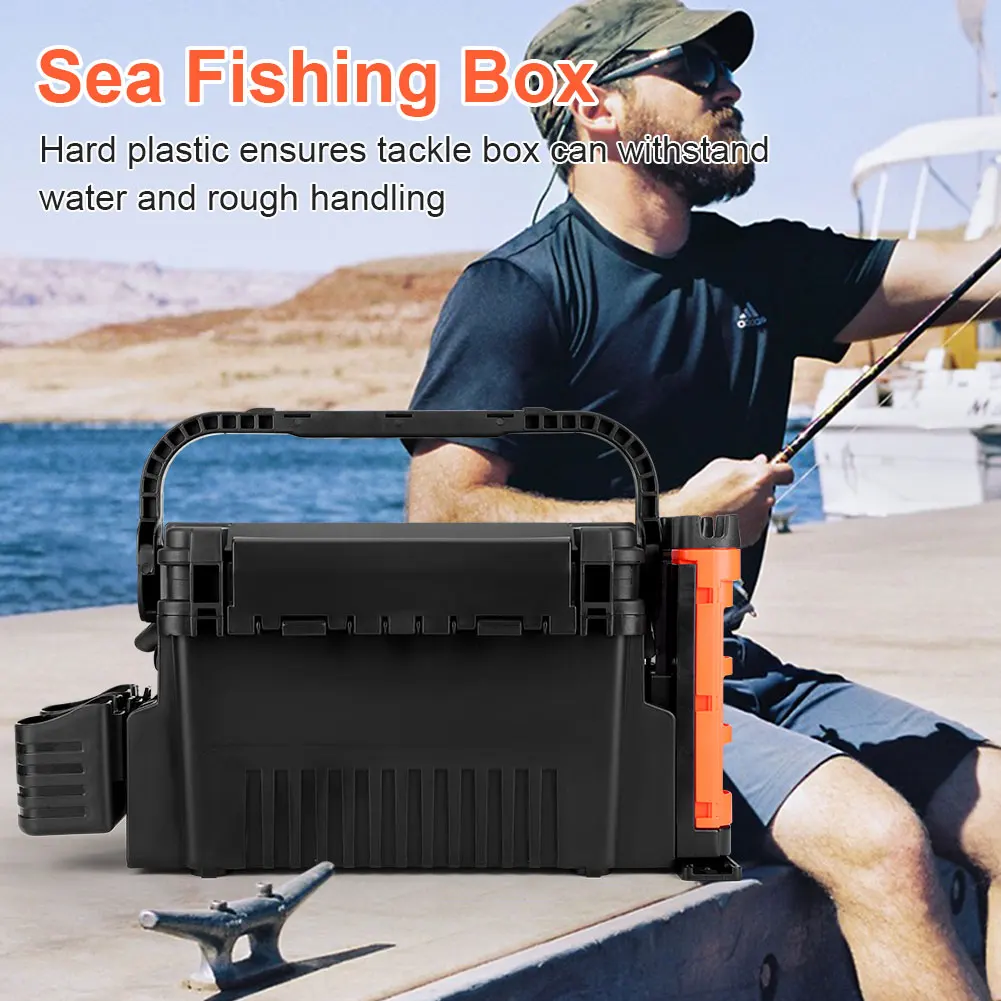 2 Tier Fishing Tackle Box Fishing Box with Cup & Rod Holder Fishing Gear Carry On Case 11 L Fishing Tool Box Fishing Accessories
2 Tier Fishing Tackle Box Fishing Box with Cup & Rod Holder Fishing Gear Carry On Case 11 L Fishing Tool Box Fishing Accessories