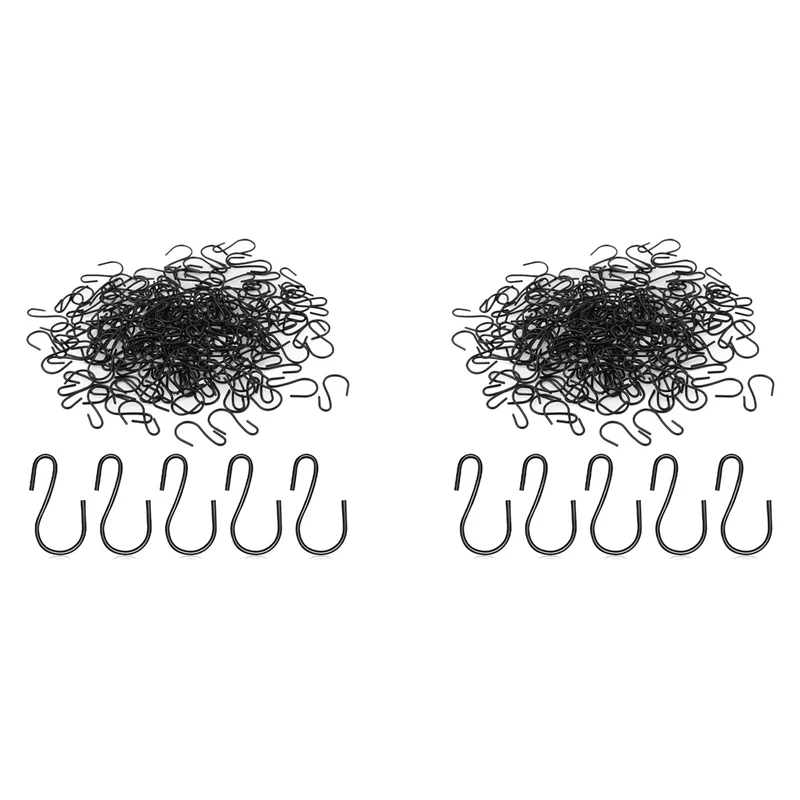 240Pcs 1-Inch Mini S-Shaped Hook, S-Shaped Hook, Small S-Shaped Hook, Metal Mini Decorative Hook, For Crafts(Black) 
240Pcs 1-Inch Mini S-Shaped Hook, S-Shaped Hook, Small S-Shaped Hook, Metal Mini Decorative Hook, For Crafts(Black)