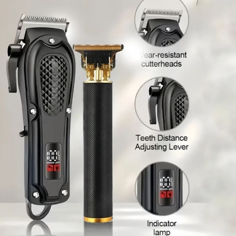 T9 Vintage Men's Electric Hair Clipper Beard Trimmer/Rechargeable Hair Cutting Machine With Nose Hair Trimmer Kit Boyfriend Gift
T9 Vintage Men's Electric Hair Clipper Beard Trimmer/Rechargeable Hair Cutting Machine With Nose Hair Trimmer Kit Boyfriend Gift