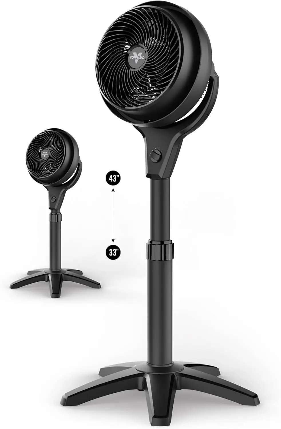 Whole Room Air Circulator Pedestal Fan with 3 Speeds, Adjustable Height, Black, 75ft Airflow
Whole Room Air Circulator Pedestal Fan with 3 Speeds, Adjustable Height, Black, 75ft Airflow