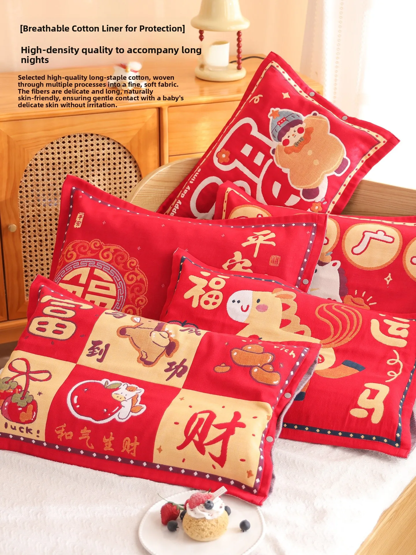 Thickened Pure Cotton Button Children's Pillowcase Latex Full Cover Pillowcase Breathable Sweat Absorbent Home Use All Seasons
Thickened Pure Cotton Button Children's Pillowcase Latex Full Cover Pillowcase Breathable Sweat Absorbent Home Use All Seasons