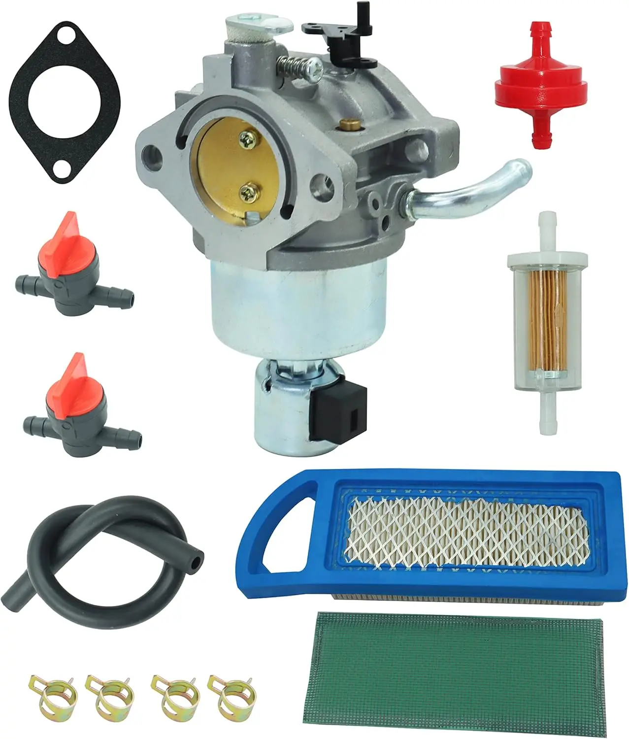 594605 Carburetor Compatible with BS 594603 591734 796110 792768 790023 594601 with Air Filter tune up kit
594605 Carburetor Compatible with BS 594603 591734 796110 792768 790023 594601 with Air Filter tune up kit