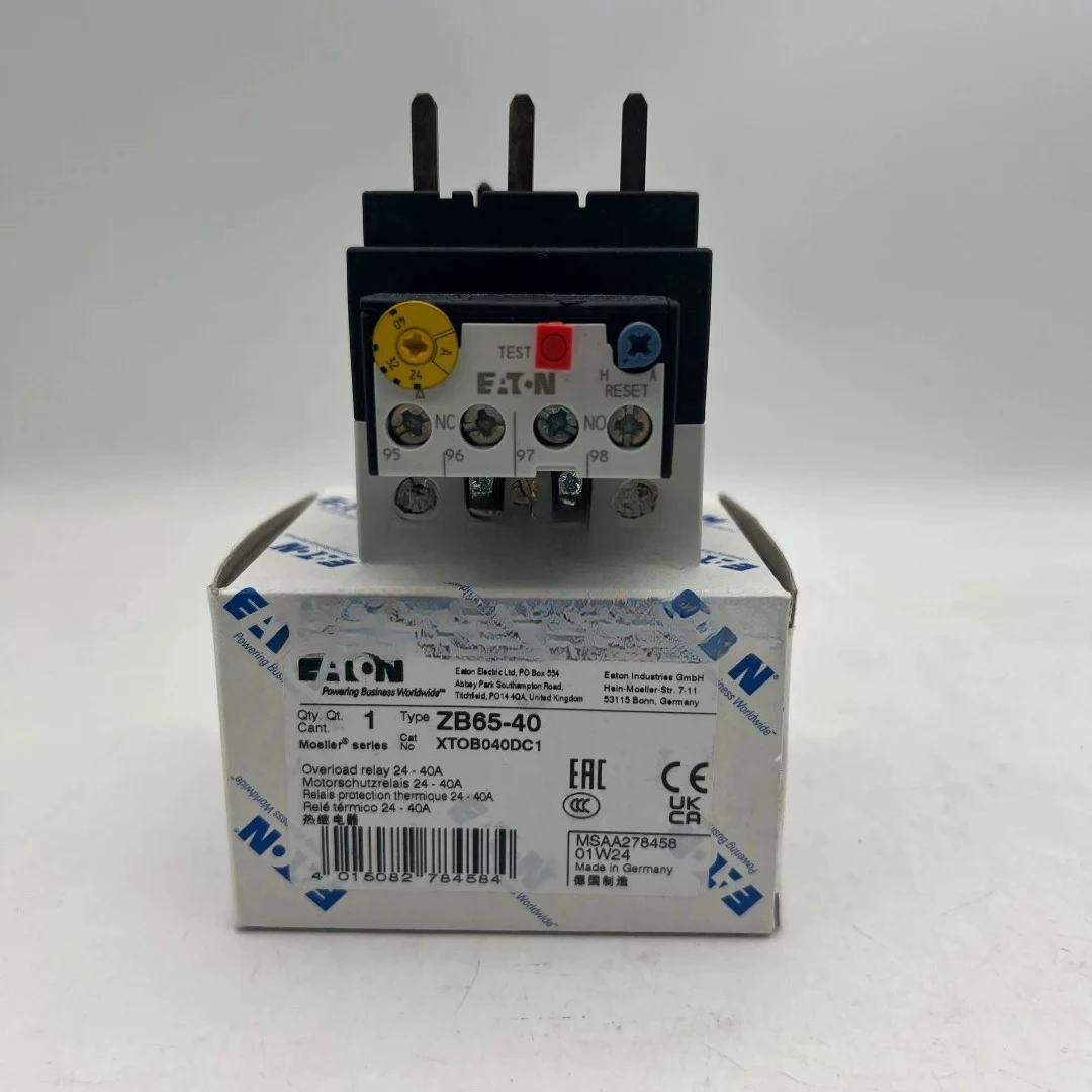 EATON Eaton Muller UL certified overload relay ZB65-40 original brand new XTOB040DC1 spot
EATON Eaton Muller UL certified overload relay ZB65-40 original brand new XTOB040DC1 spot