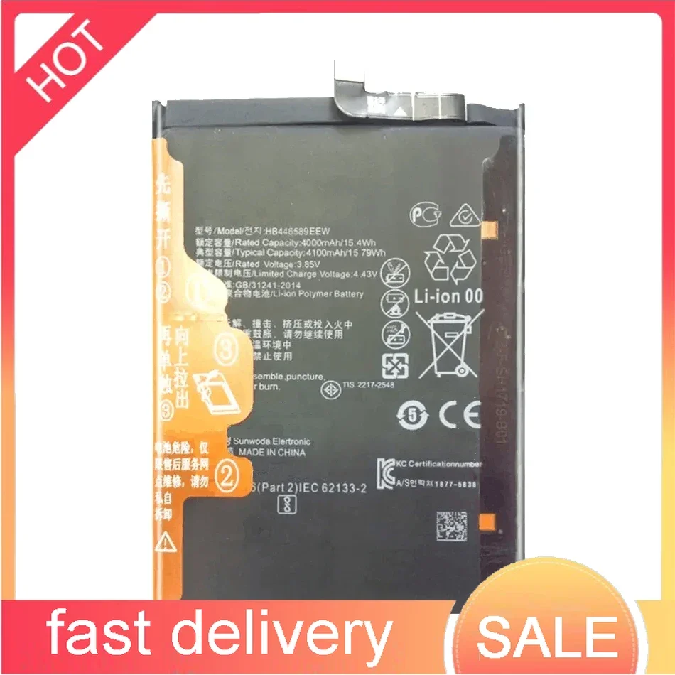 For Huawei Honor V30 Pro V30Pro 4100mAh HB446589EEW High-Durability Mobile Phone Battery
For Huawei Honor V30 Pro V30Pro 4100mAh HB446589EEW High-Durability Mobile Phone Battery