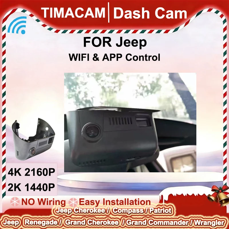 TIMACAM 2K 4K Dash Cam Wifi Video Recorder for Jeep Grand Cherokee for Dodge Durango Caravan Journey Dart Avenger for Chrysler
TIMACAM 2K 4K Dash Cam Wifi Video Recorder for Jeep Grand Cherokee for Dodge Durango Caravan Journey Dart Avenger for Chrysler
