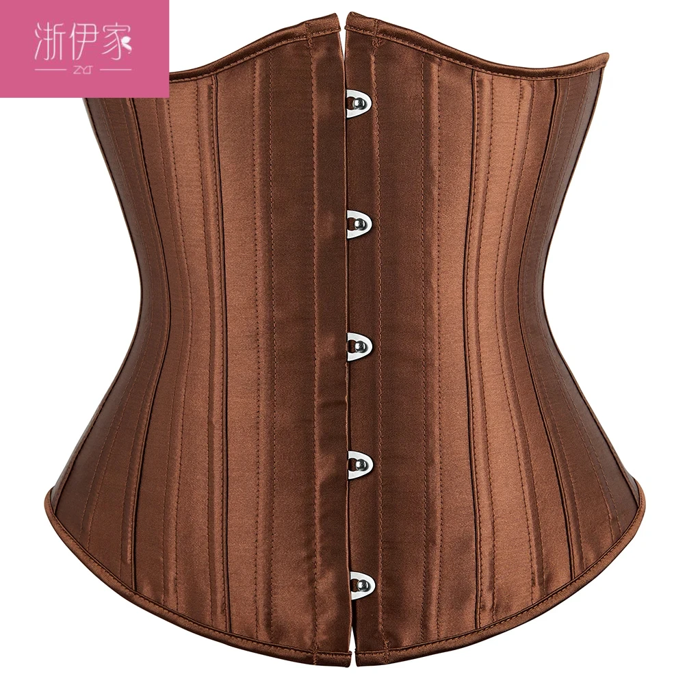 26 Steel Bones Black Beige Brown Underbust Corset Women Waist Cincher Cupless Shaper
26 Steel Bones Black Beige Brown Underbust Corset Women Waist Cincher Cupless Shaper