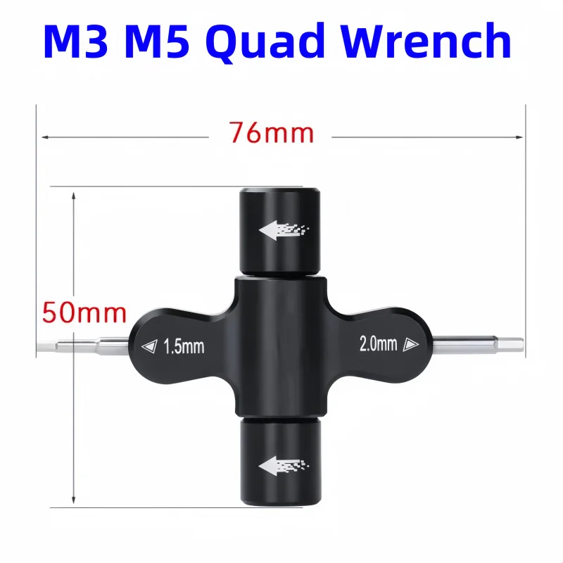 M3 M5 Ratchet Wrench Screw Nut 1.5 2.0mm Hexagon Screwdriver Quick Release Propeller Motor Prop Tool For RC Quadcopter FPV Drone
M3 M5 Ratchet Wrench Screw Nut 1.5 2.0mm Hexagon Screwdriver Quick Release Propeller Motor Prop Tool For RC Quadcopter FPV Drone