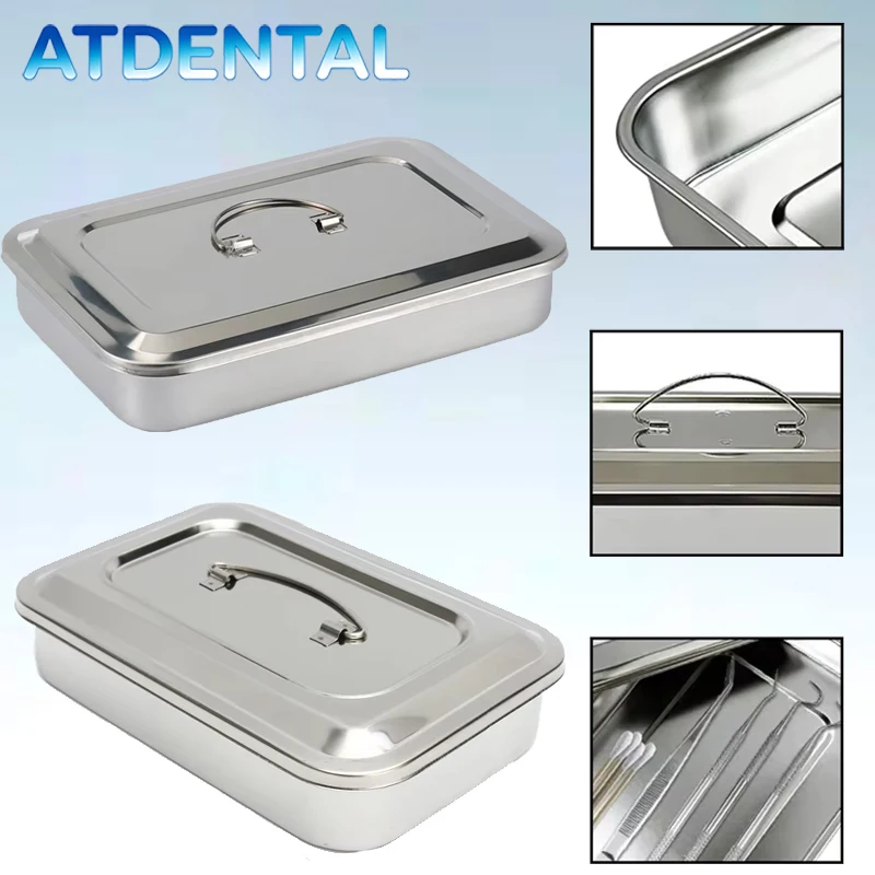 Dental Sterilization Container Tray With Lid Stainless Steel Surgical Instrument Disinfection Box
Dental Sterilization Container Tray With Lid Stainless Steel Surgical Instrument Disinfection Box