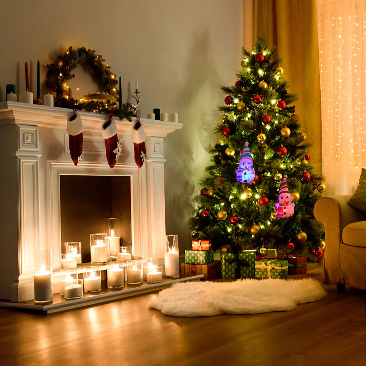 2Pcs Crystal Snowman Night Light LED Color Changing Ambient Lamp Adorable Snowman Shape for Bedroom Living Room Kitchen Bathroom
2Pcs Crystal Snowman Night Light LED Color Changing Ambient Lamp Adorable Snowman Shape for Bedroom Living Room Kitchen Bathroom