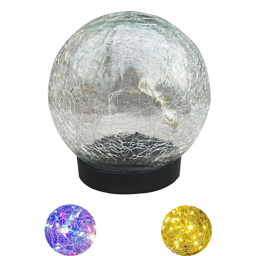 Cracked Glass Solar Globe Lights 4.7inch Waterproof Orbs Lamp Warm Colorful Light Ground Plug Landscape Light
Cracked Glass Solar Globe Lights 4.7inch Waterproof Orbs Lamp Warm Colorful Light Ground Plug Landscape Light