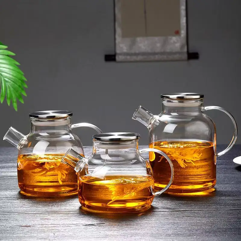 LMM glass teapot high borosilicate heat-resistant glass tea household kettle
LMM glass teapot high borosilicate heat-resistant glass tea household kettle