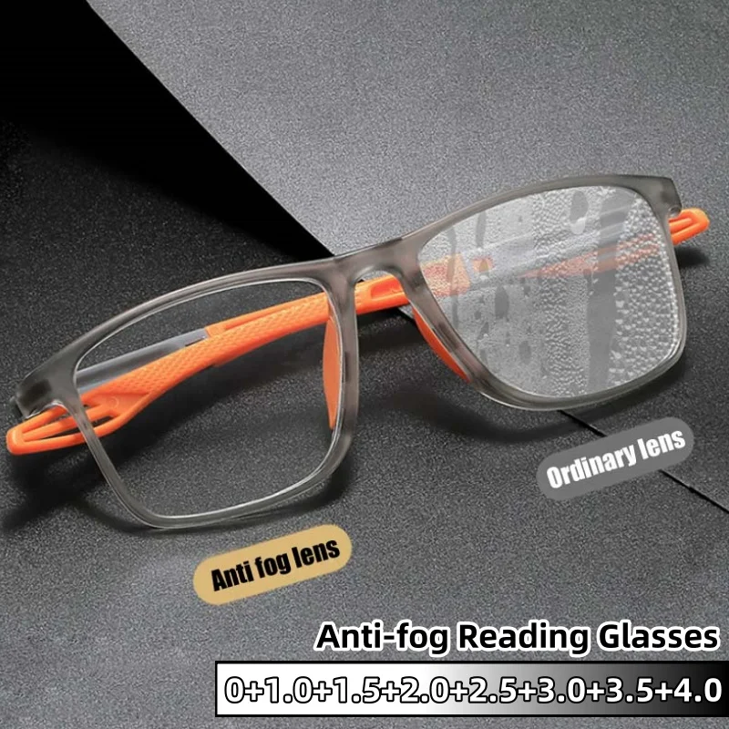 Fashion Anti-fog Reading Glasses Ultra Light Sport Unisex Blue Light Blocking Presbyopia Eyeglasses Fog Free Glasses 0 To +4.0
Fashion Anti-fog Reading Glasses Ultra Light Sport Unisex Blue Light Blocking Presbyopia Eyeglasses Fog Free Glasses 0 To +4.0