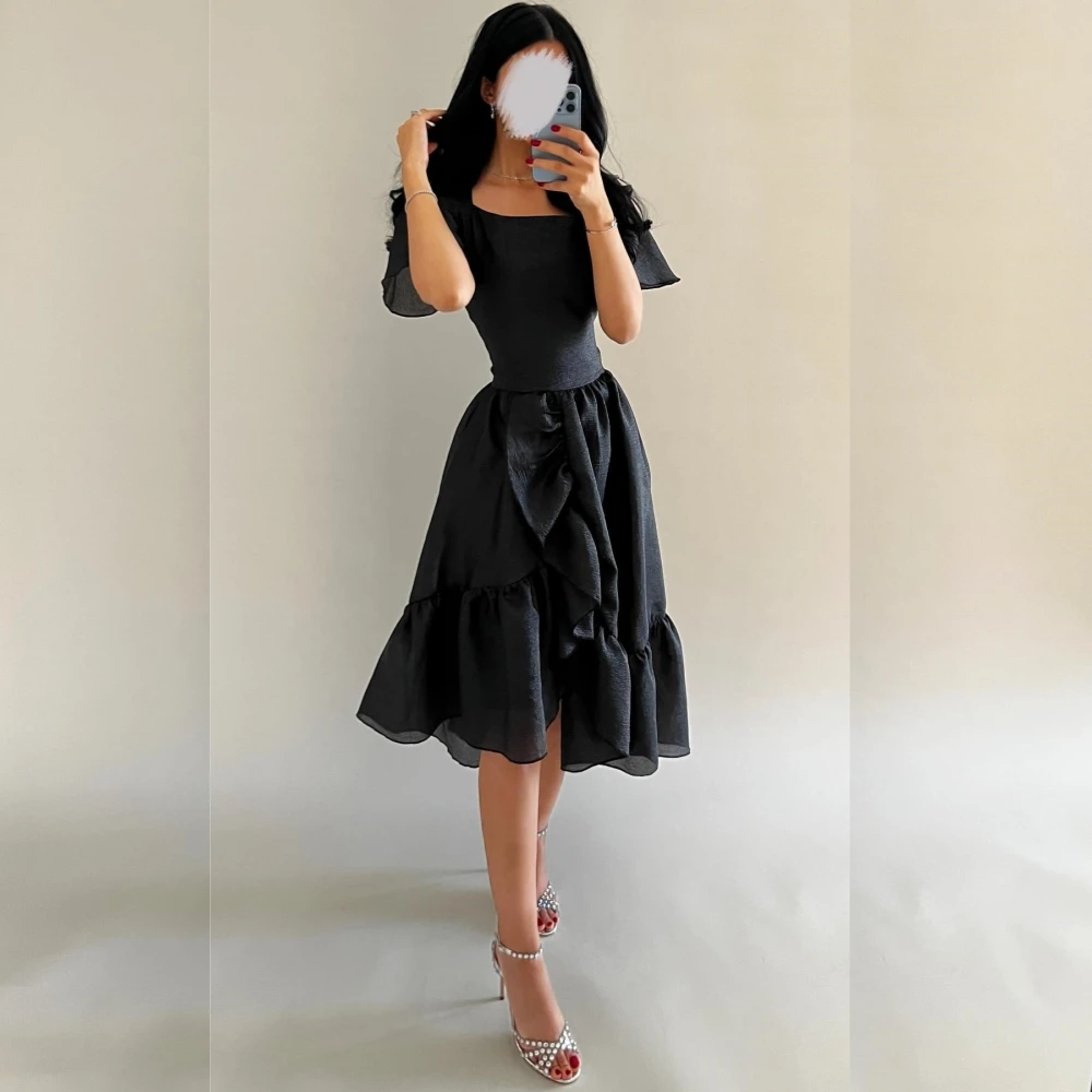 Customized Satin Draped Quinceanera A-line Square Neck Bespoke Occasion Gown Knee Length es Dresses
Customized Satin Draped Quinceanera A-line Square Neck Bespoke Occasion Gown Knee Length es Dresses