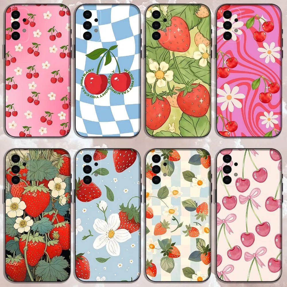 Fruit Strawberry Cherry Phone Case For Samsung Galaxy A13,A21s,A22,A31,A32,A52,A53,A71,A80,Soft Black Shell
Fruit Strawberry Cherry Phone Case For Samsung Galaxy A13,A21s,A22,A31,A32,A52,A53,A71,A80,Soft Black Shell