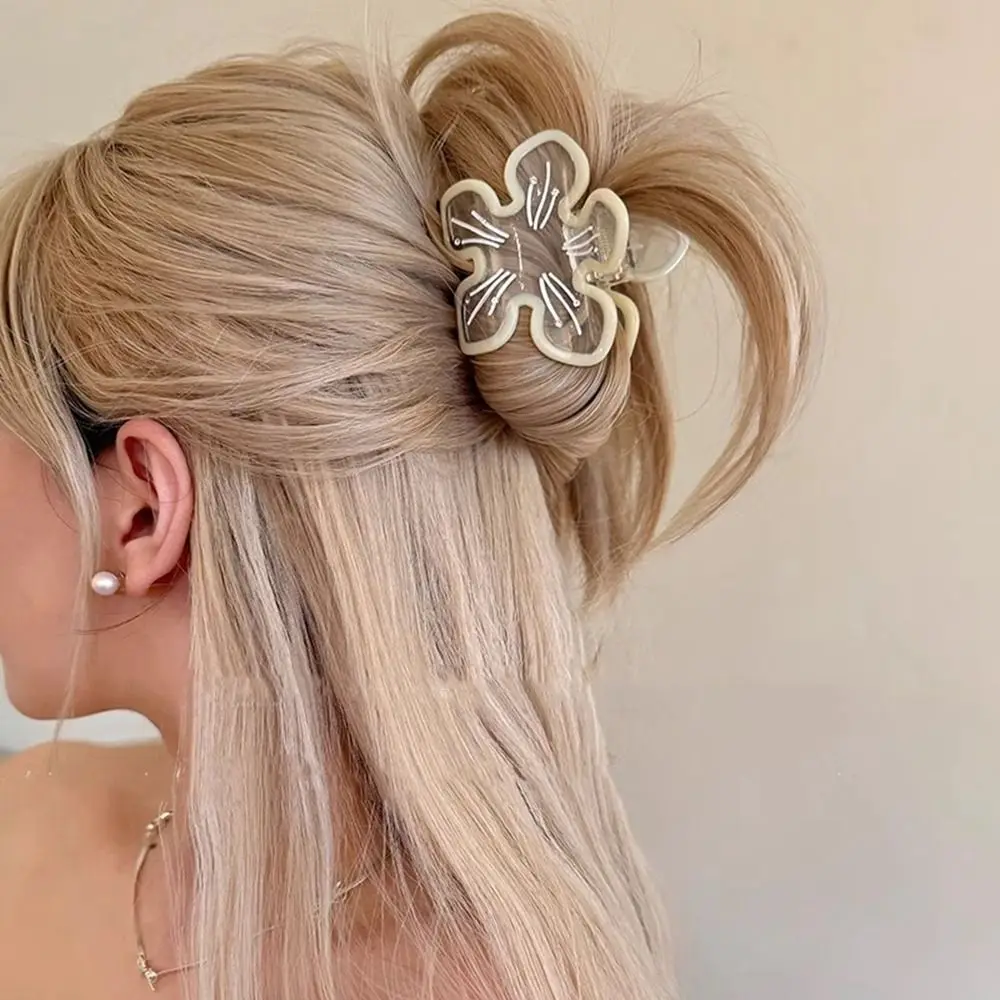 Rhinestone Flower Hair Claw Cherry Blossom Sakura Acetic Acid Flower Shark Clip Korean Style Geometry Transparent Hair Clip
Rhinestone Flower Hair Claw Cherry Blossom Sakura Acetic Acid Flower Shark Clip Korean Style Geometry Transparent Hair Clip