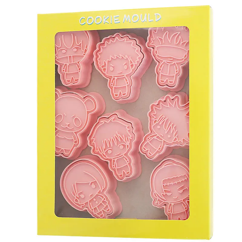 8pcs Jujutsu Kaisen Ryomen Sukuna Cartoon Anime Characters Cookie Cutter Biscuit Mould Fondant Cutting Mold Baking Tool
8pcs Jujutsu Kaisen Ryomen Sukuna Cartoon Anime Characters Cookie Cutter Biscuit Mould Fondant Cutting Mold Baking Tool