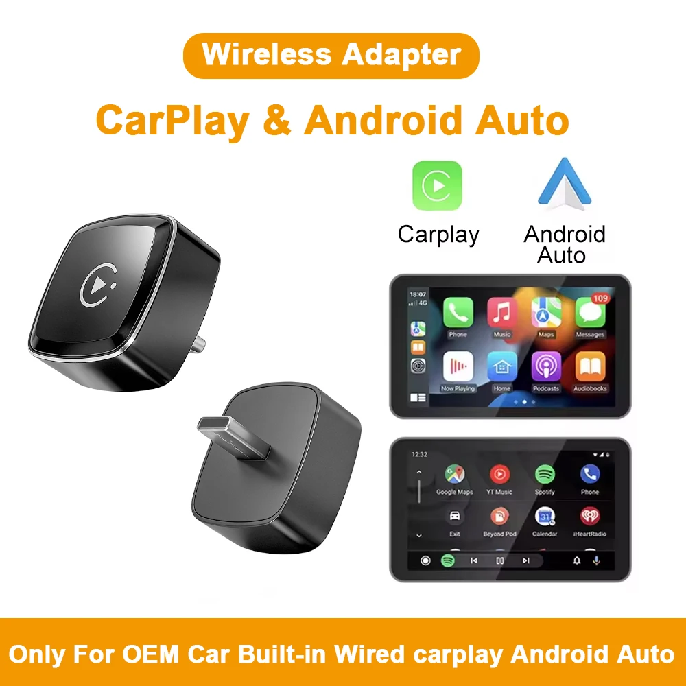 NEW Wired to Wireless Carplay Android Auto 2in1 Mini Adapter Dongle Auto Connect Plug&Play Bluetooth WiFi Universal Mini Box
NEW Wired to Wireless Carplay Android Auto 2in1 Mini Adapter Dongle Auto Connect Plug&Play Bluetooth WiFi Universal Mini Box
