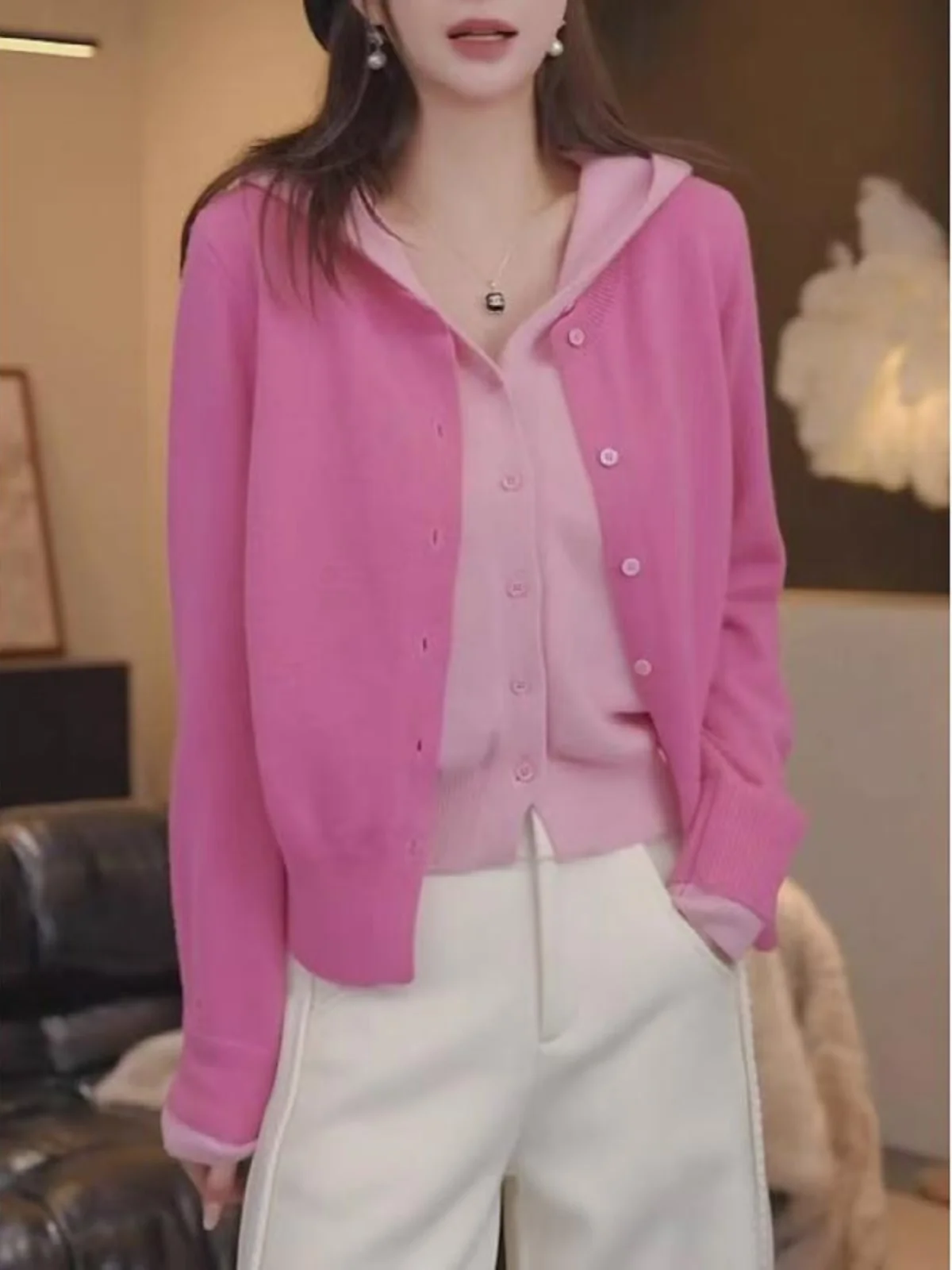 Sweaters Jumpers Cardigans Womens Cardigan Tops For Girls Western Style Leather Button Relaxed Cut Outdoor Stretchy Cowgirl Ins
Sweaters Jumpers Cardigans Womens Cardigan Tops For Girls Western Style Leather Button Relaxed Cut Outdoor Stretchy Cowgirl Ins