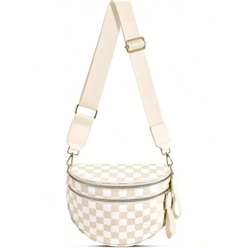Nylon Crossbody Bag Bum Bag For Women Spacious Checkered Crossbody Purses Shoulder Handbag
Nylon Crossbody Bag Bum Bag For Women Spacious Checkered Crossbody Purses Shoulder Handbag