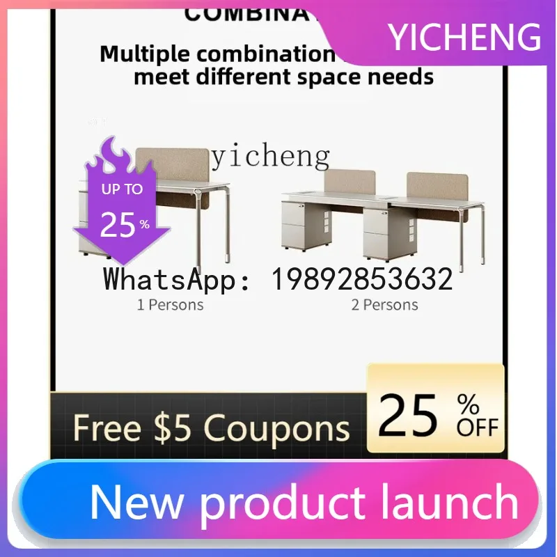 Single Workstation Desk Double Workstation Screen Partition Staff Desk
Single Workstation Desk Double Workstation Screen Partition Staff Desk