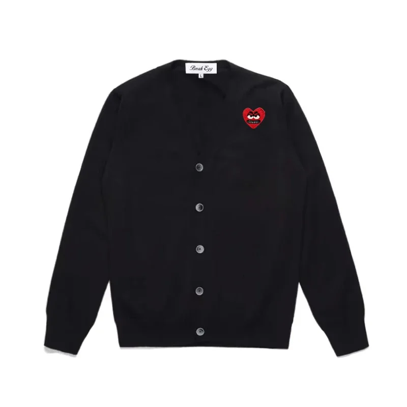 Break Egg Men Cardigan Cotton Cool Cute Snag Heart Embroidery V-Neck Single Breasted Long Sleeves Autumn Fit Sweater
Break Egg Men Cardigan Cotton Cool Cute Snag Heart Embroidery V-Neck Single Breasted Long Sleeves Autumn Fit Sweater