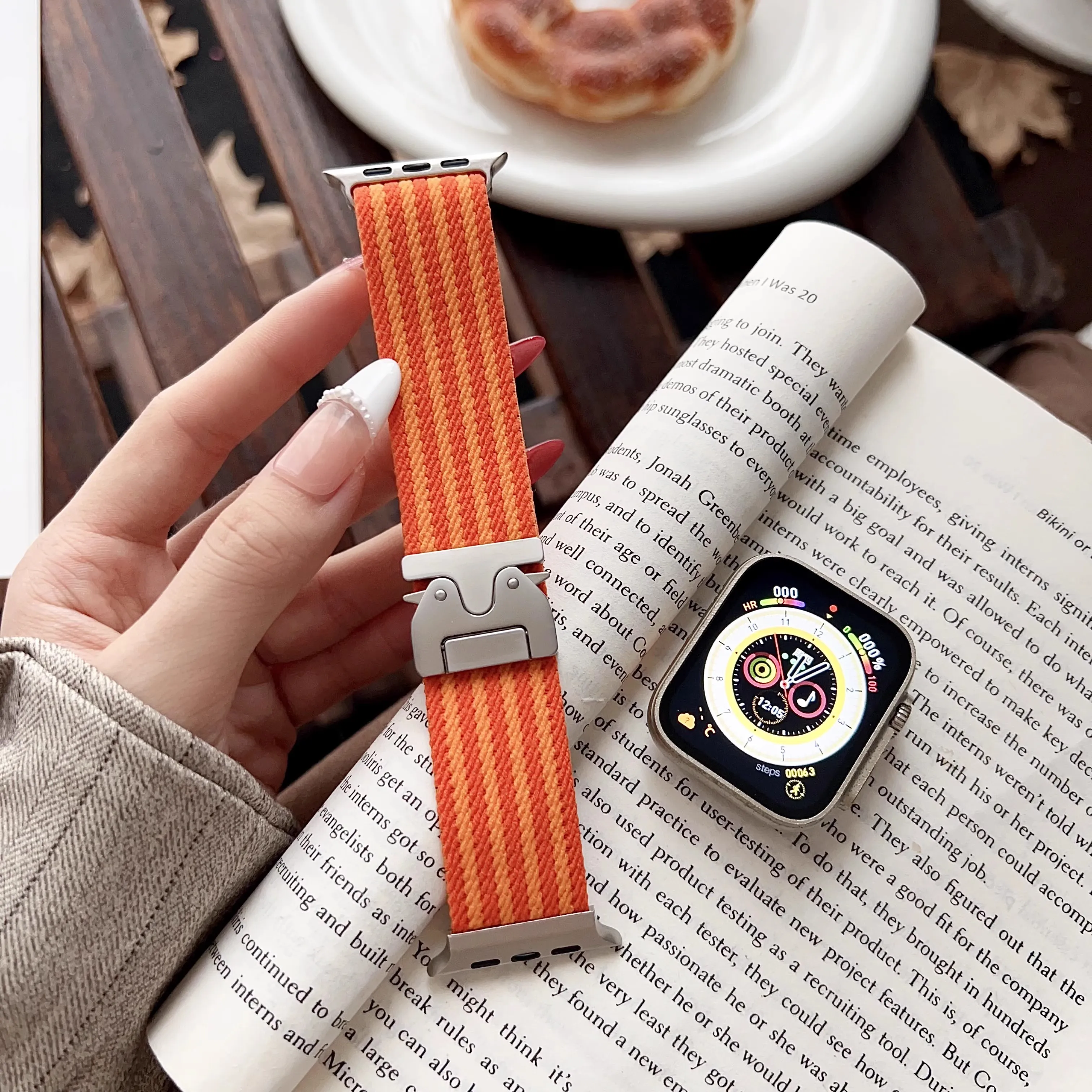 Плетеный нейлоновый браслет для Apple Watch Series 10 46 мм Ultra 2/1 49 мм, мягкий эластичный ремешок для iWatch 9 8 7 45 мм 6 5 4 SE 44 мм
Плетеный нейлоновый браслет для Apple Watch Series 10 46 мм Ultra 2/1 49 мм, мягкий эластичный ремешок для iWatch 9 8 7 45 мм 6 5 4 SE 44 мм